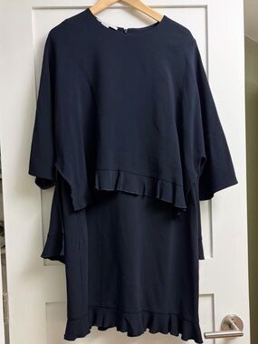 Stella McCartney Navy Ruffle Dress